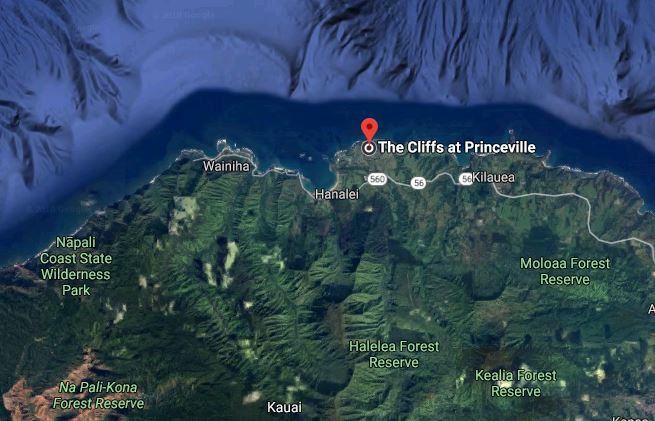 Google Maps image of The Cliffs At Princeville